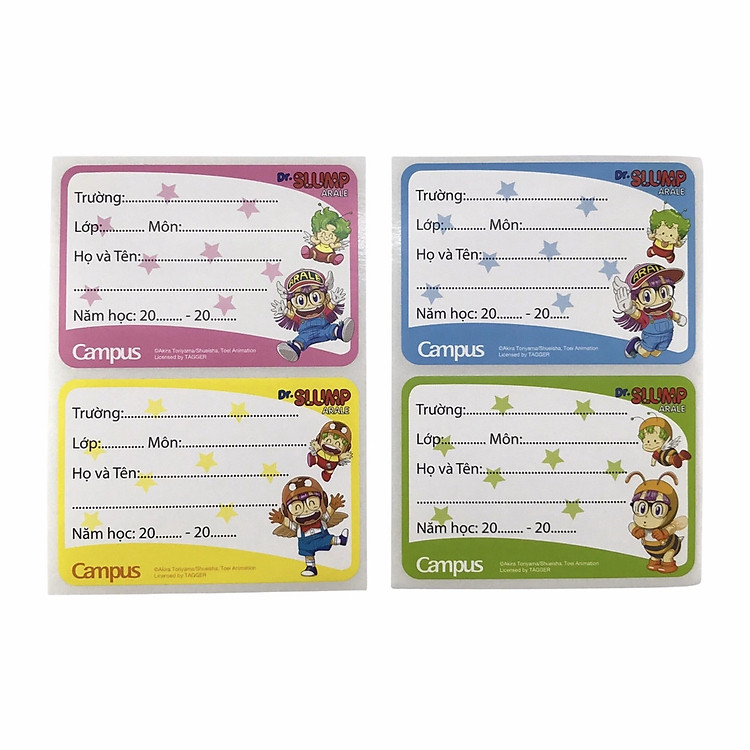 Tập Nhãn Vở Campus Dr. Slump NT-ARA12 (6 tờ) - Ảnh 3
