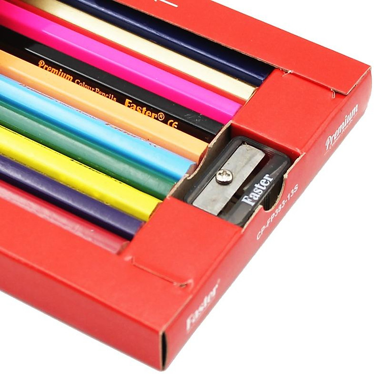 Bộ Bút Chì Màu Nhỏ Premium Faster CP-FP383 (13 chiếc) - Ảnh 4