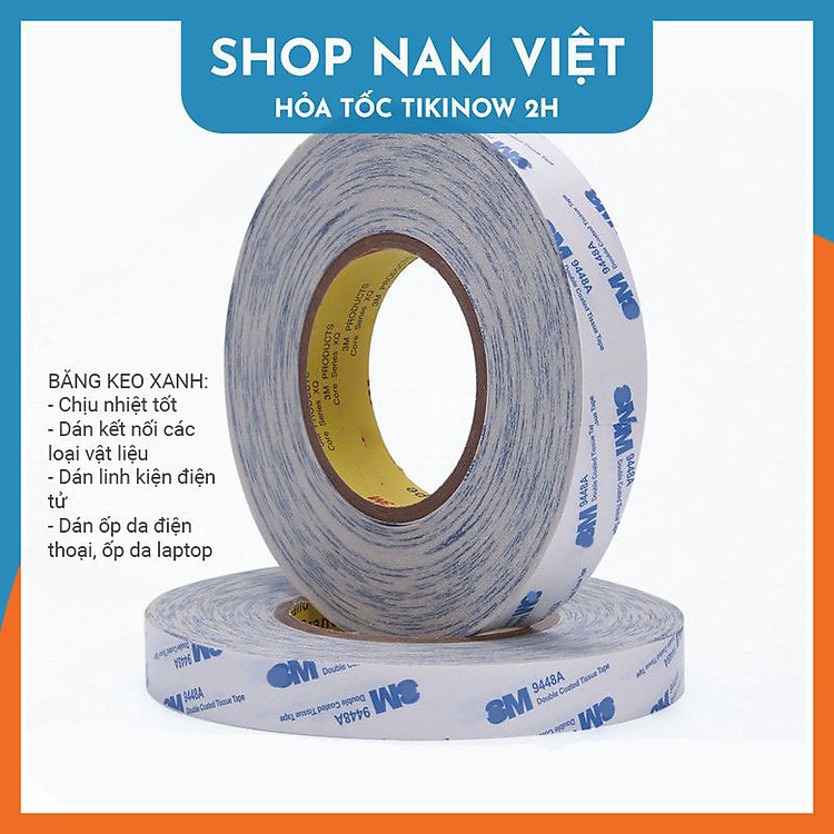 Cuộn Băng Keo 2 Mặt Siêu Dính (10mm x 50 mét) - Ảnh 2