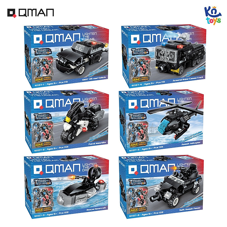 Đồ Chơi Lắp Ráp Qman 41107 - Cảnh Sát Chính hãng Giá tốt - Hình ảnh 5