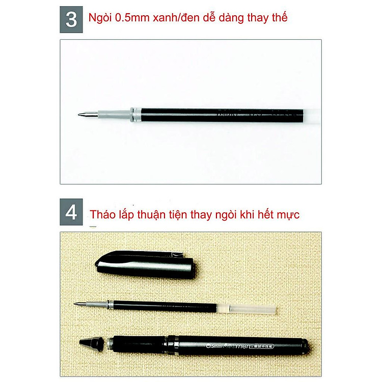 Bút Ký Viết Gel Acumen Baoke 1588 (0.7mm, 12 cái) - Ảnh 7