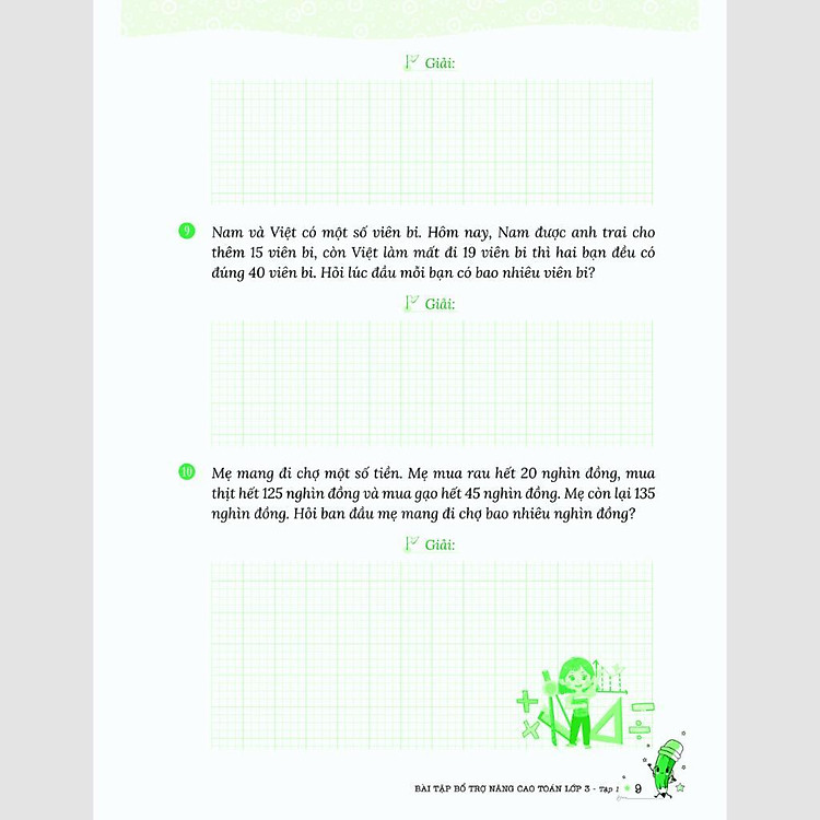 Bài Tập Bổ Trợ Nâng Cao Toán - Lớp 3 Tập 1 - Ảnh 7