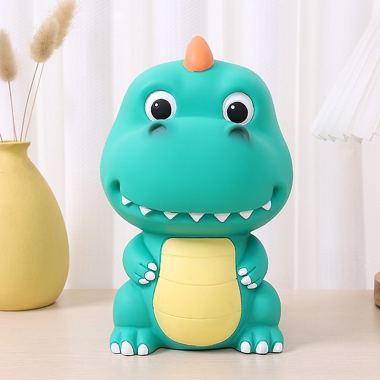 Ống Tiết Kiệm Khủng Long Lớn Heo Đất Trang Trí Quà Tặng – Xanh Nhạt