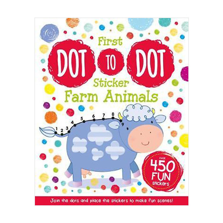 Sách First Dot to Dot Sticker Farm Animals