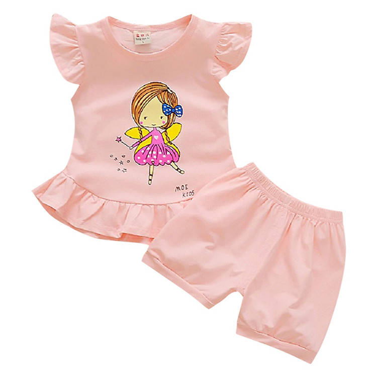 Bộ Thiên Thần Bé Gái BONCHOP BBG-8092520P - Hồng Phấn