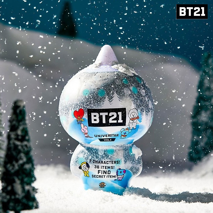 BTS BT21 Official Goods Collectible Figure Blind Pack Vol4 Winter Series