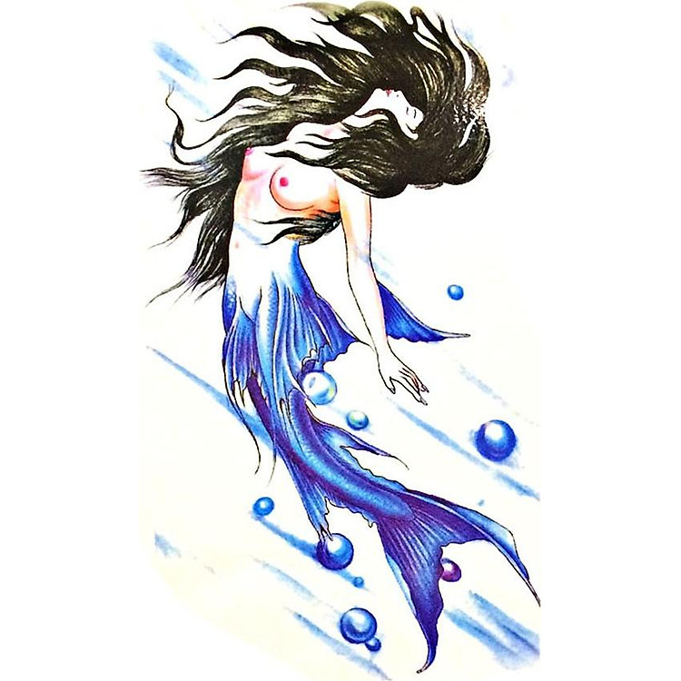 Hình Xăm Dán Nàng Tiên Cá QSA101