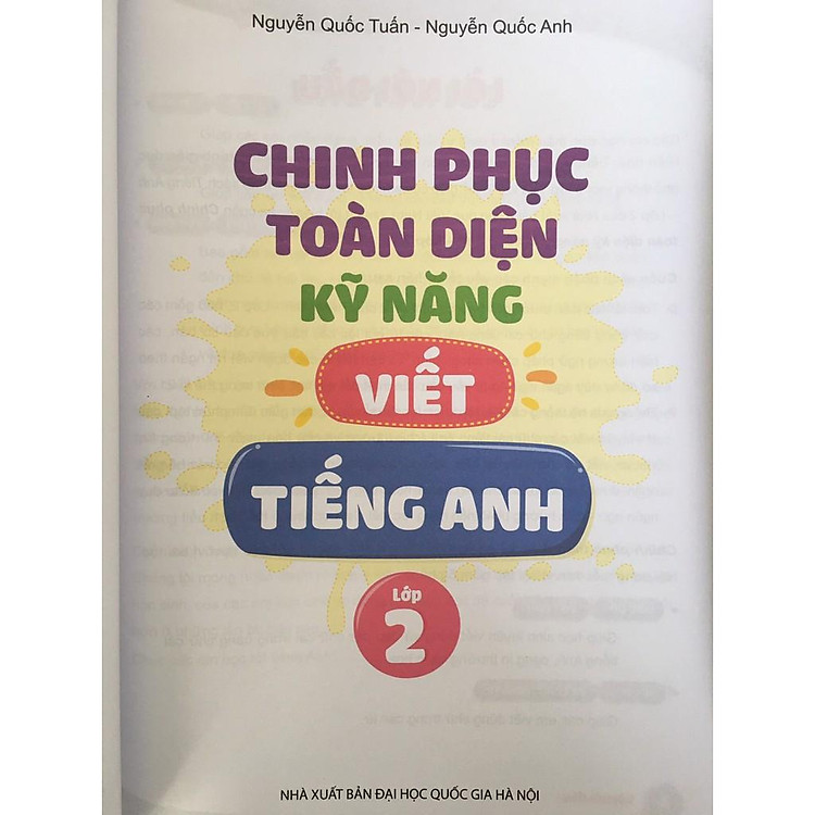 Chinh phục toàn diện kĩ năng viết tiếng Anh - Lớp 2 - Ảnh 3