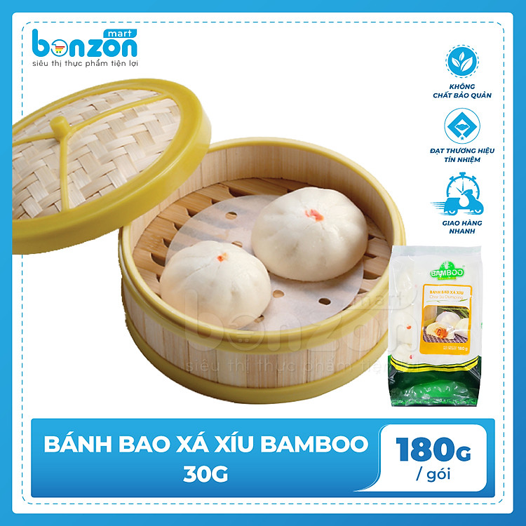 Bánh bao xá xíu BAMBOO 30g (180g)