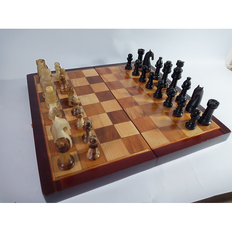 Bộ bàn cờ vua gỗ hương cao cấp Chính hãng Tiết kiệm