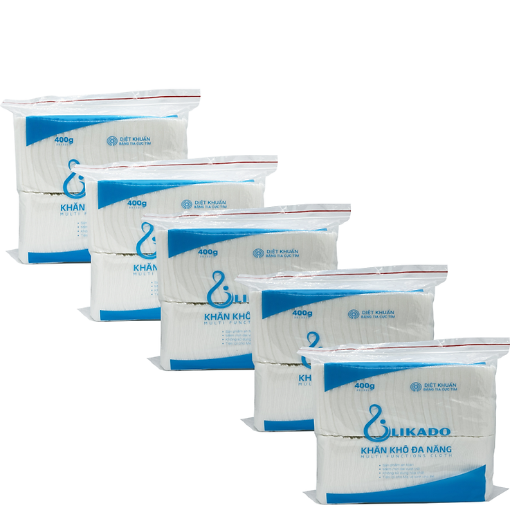 Khăn vải khô LIKADO 400g – Mua 5 Giá tốt