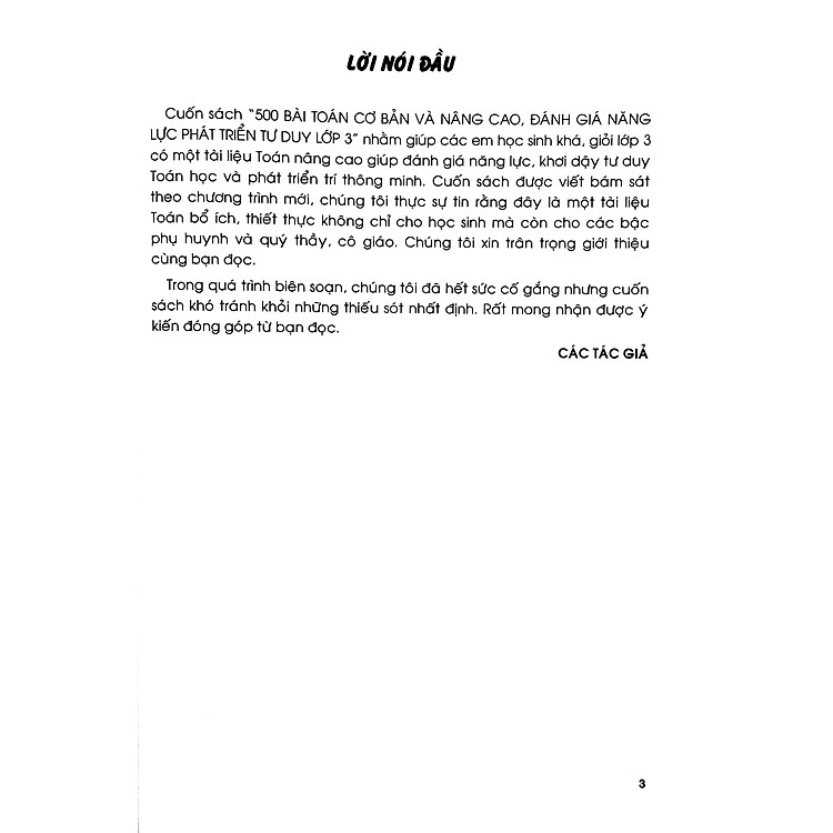 500 Bài Toán Cơ Bản Và Nâng Cao Lớp 3 - Ảnh 5