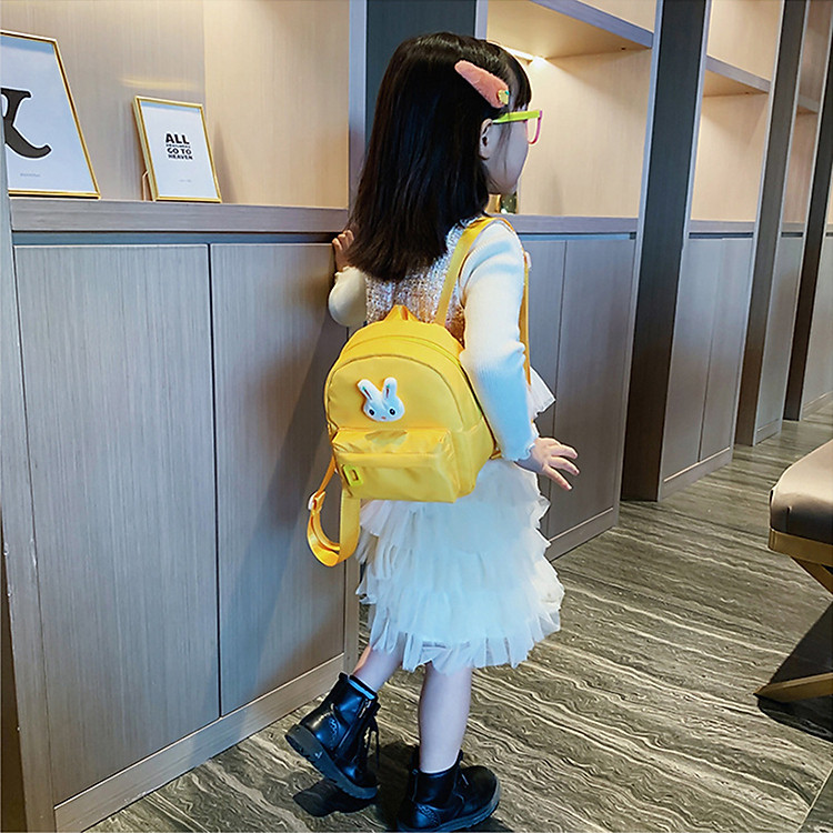 Balo mẫu giáo cho bé gái Thỏ & Carrot (Vàng) - Ảnh 2
