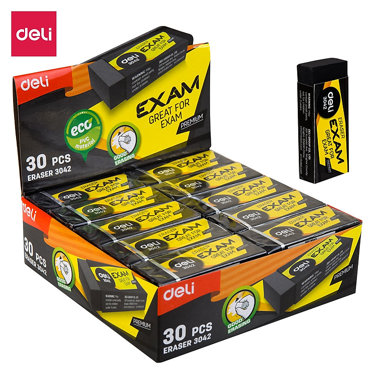 Tẩy 2B Deli (30 viên)