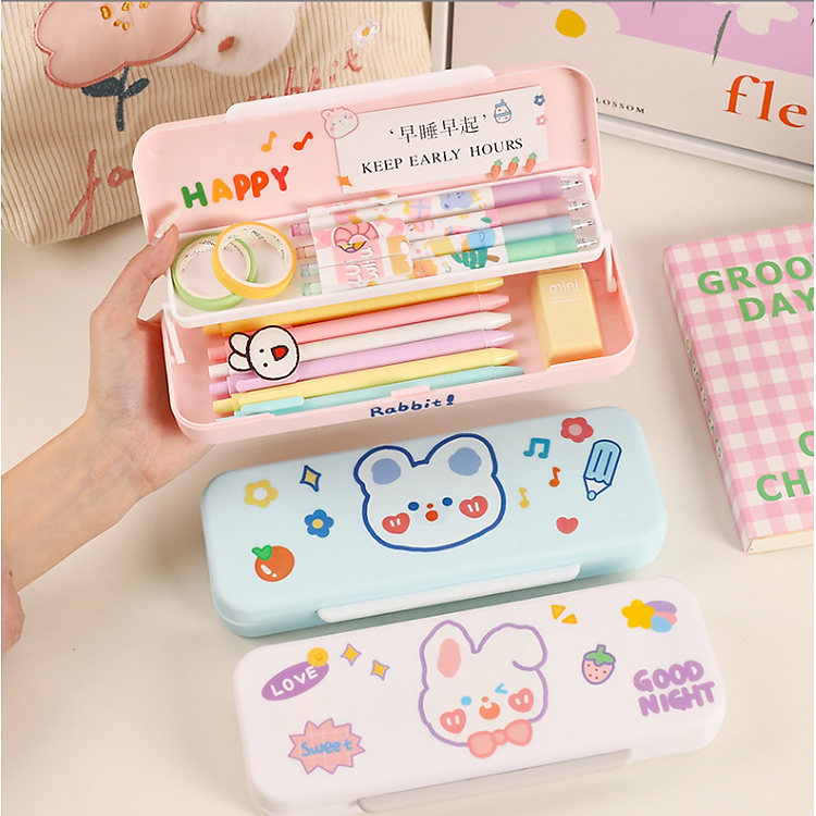 Hợp Đựng Bút 2 Tầng 2 Ngăn (Nhựa ABS)