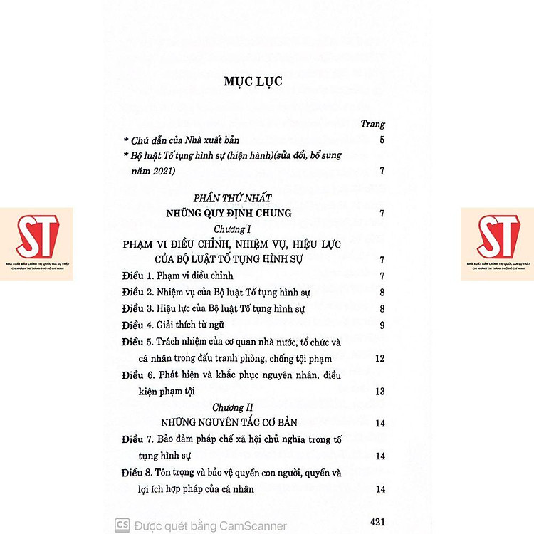 Bộ Luật Tố Tụng Hình Sự (Hiện Hành) (Sửa Đổi, Bổ Sung Năm 2021) - Ảnh 3