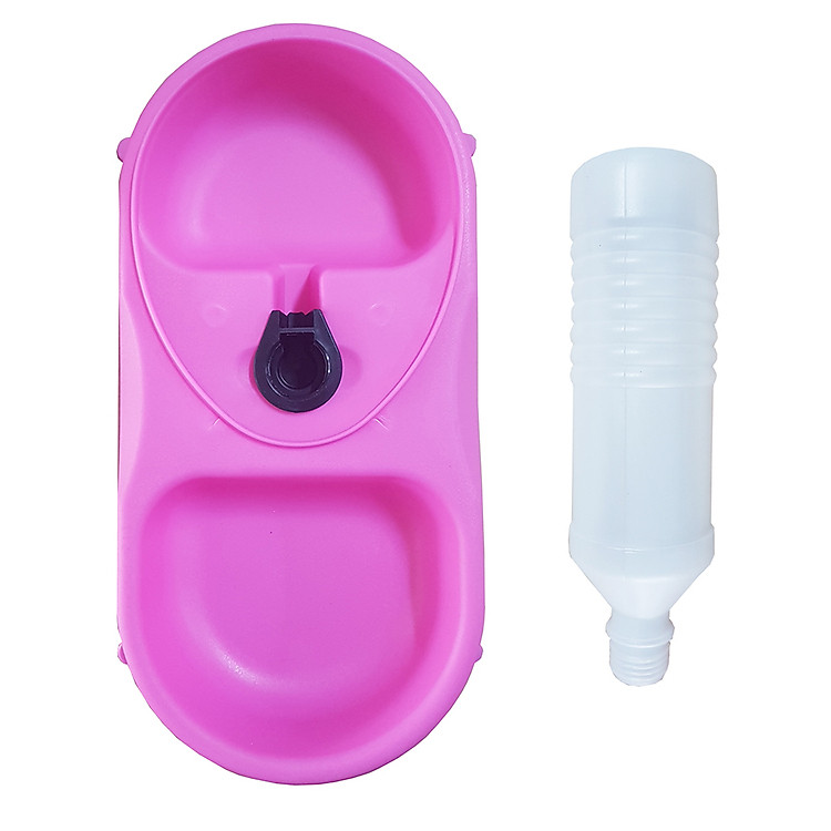 Bát ăn và bình nước cho chó mèo (màu ngẫu nhiên)