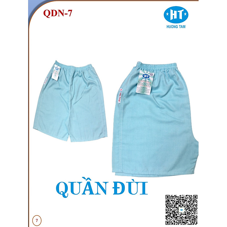 Quần Đùi HUONGTAM nam cao cấp(QDN). Chất liệu vải loại tốt: mềm mại, thoáng mát, không phai màu.