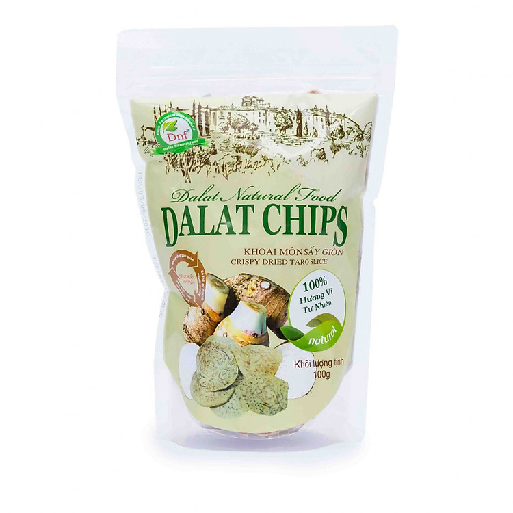 Khoai môn sấy giòn Dalat Natural Food