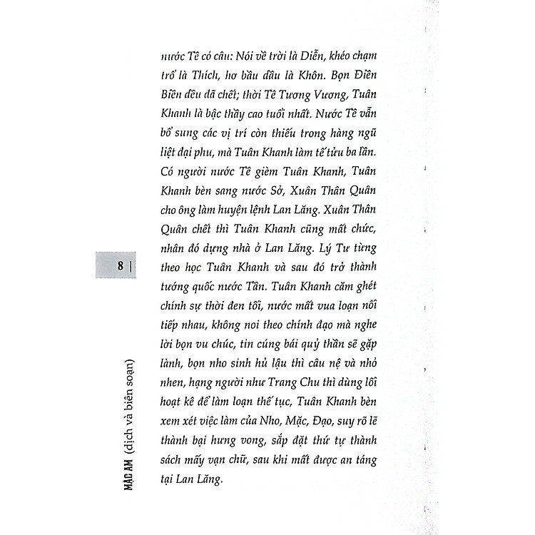 Tuân Tử - Trị Nước Và Răn Đời - Ảnh 6