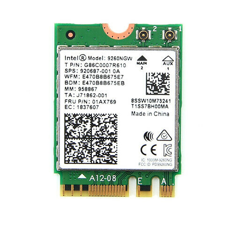Card Wifi Intel AC9260 khe M2 có Bluetooth 9260NGW - Hàng nhập khẩu