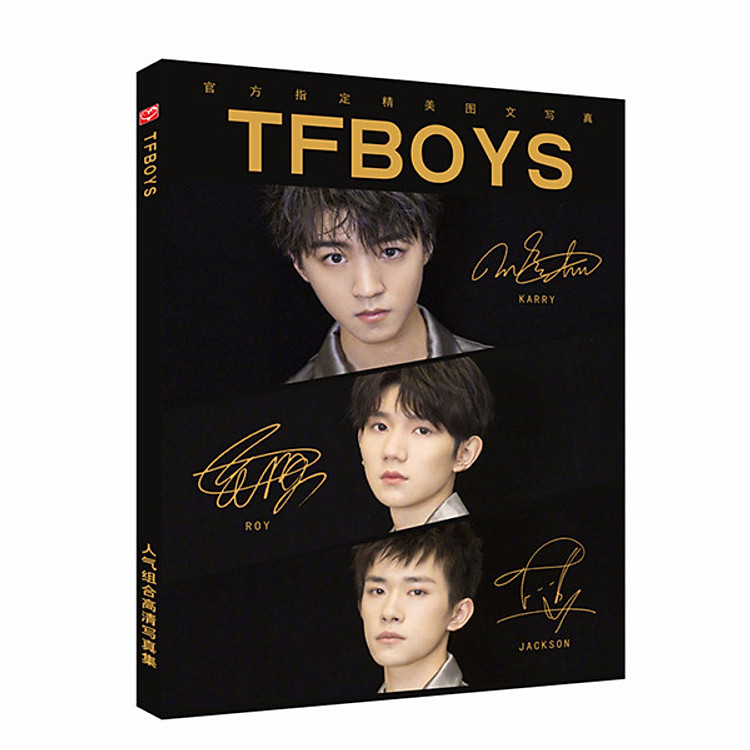 Photobook Tfboys A4 nền đen thiết kế độc đáo