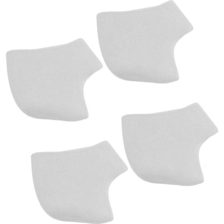 Combo 2 bộ miếng bảo vệ gót chân Silicon - Màu Trắng (2 miếng / bộ)