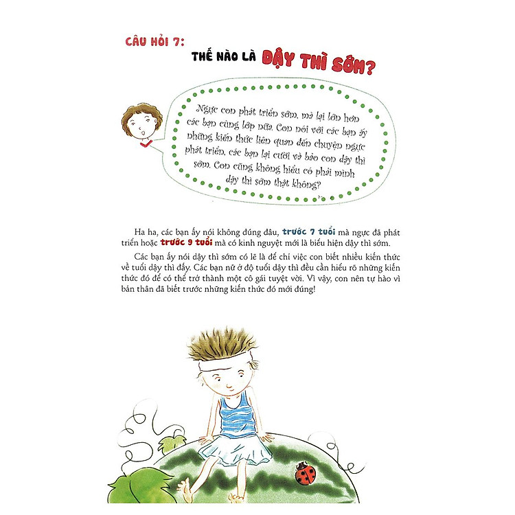 Cẩm Nang Bé Gái Tuổi Dậy Thì - Quyển 1: 160 Câu Hỏi - Đáp Về Sinh Lí Bạn Gái Tuổi Dậy Thì (Tái Bản 2019) - Ảnh 5