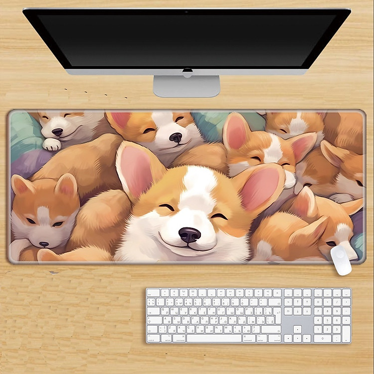 Miếng Lót Chuột Nitendo Mèo Hacke Bí Ẩn Size Lớn - MousePad Trải Bàn Art house_ Hàng chính hãng