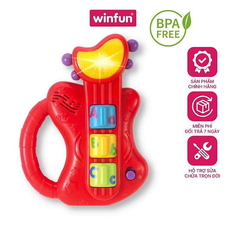 Tìm mua tại Avakids: Đồ chơi âm nhạc WINFUN 0641 đàn guitar mini - Ngập tràn khuyến mãi