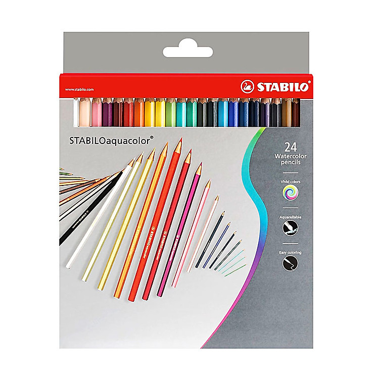 Bộ Bút Chì Màu Nước STABILOaquacolor (24 màu)