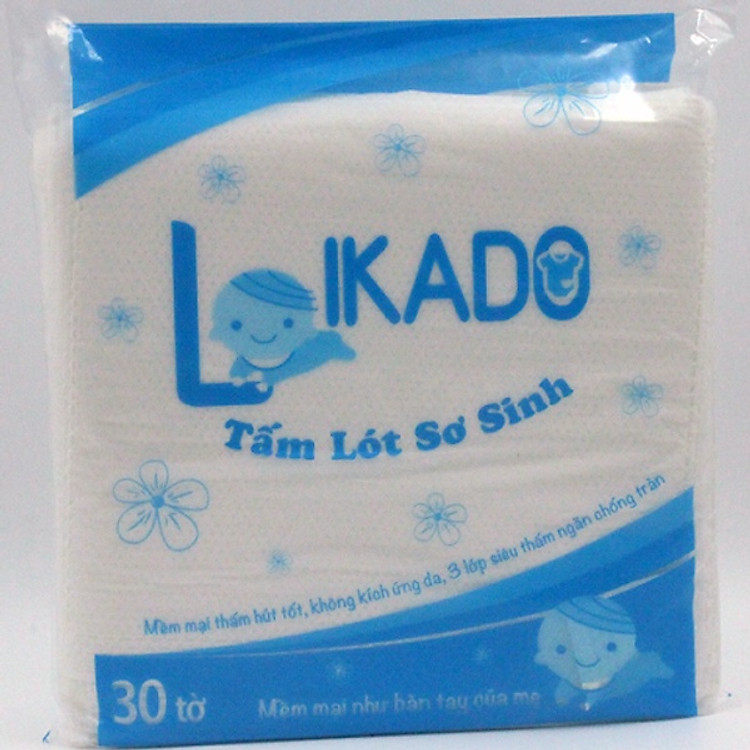 Tham Khảo tại ConCung: Tấm lót sơ sinh Likado 30 miếng , nhận ngay nhiều Ưu đãi