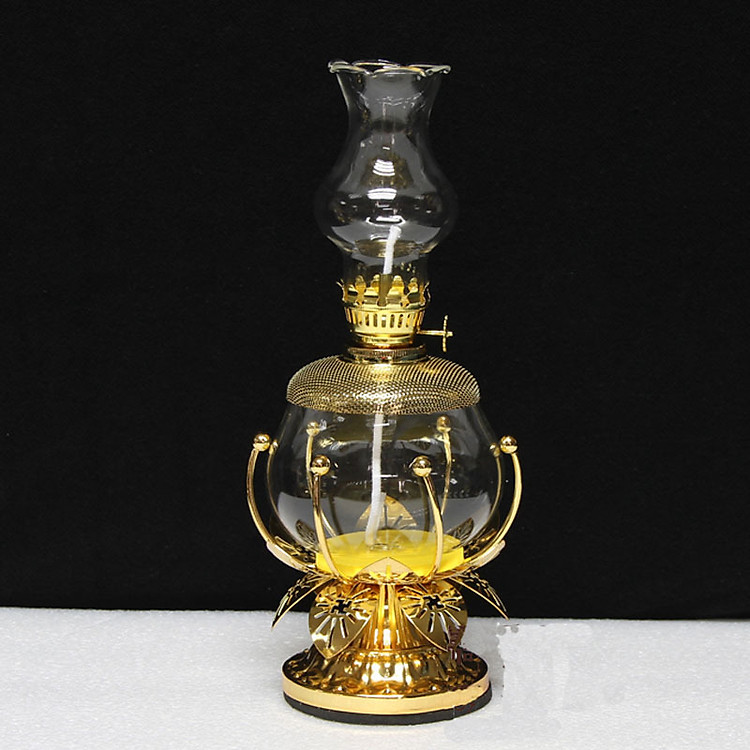 Đèn thờ dầu cát tường nhiều cánh (siêu đẹp) - TẶNG 01 CHAI DẦU 500ML