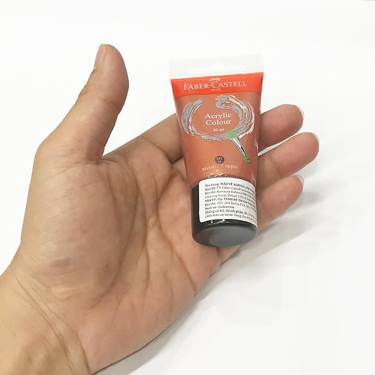 Tuýp Màu Vẽ Acrylic 30ml Metallic Copper - Ảnh 3