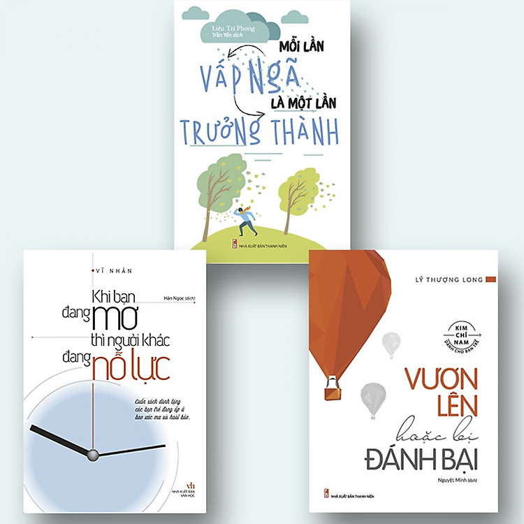 Combo 3 cuốn nhất định phải đọc : Khi Bạn Đang Mơ Thì Người Khác Đang Nỗ Lực + Mỗi Lần Vấp Ngã Là Một Lần Trưởng Thành +Vươn Lên Hoặc Bị Đánh Bại ( Tặng kem Bookmark Phương Đông books )