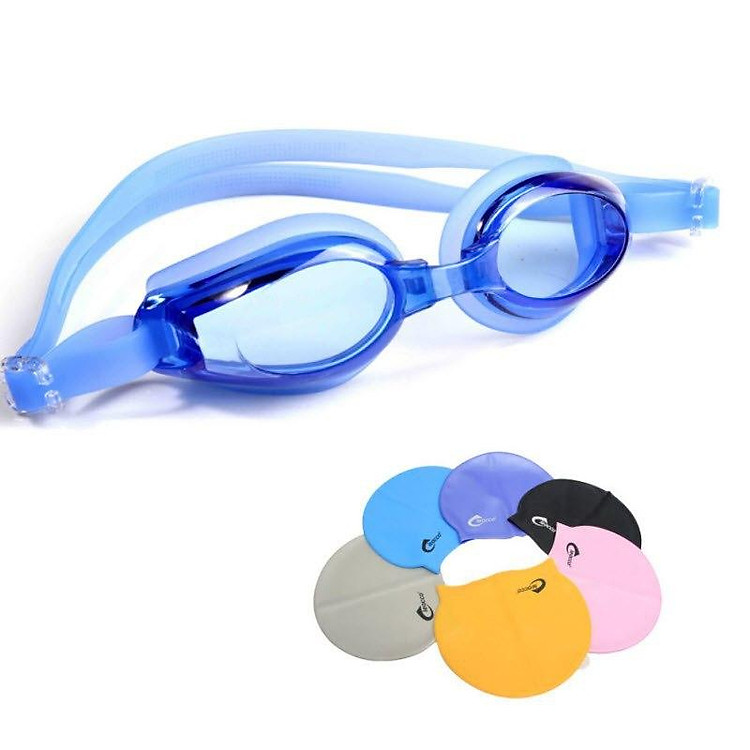 Kính bơi chống sương mờ, chống UV Cleacco, dây đeo được làm 100% silicone mềm mại, thoải mái, thiết kế không trơn trượt, độ co giãn và độ bền thách thức thời gian, dành cho vận động viên chuyên nghiệp hoặc người thích người đi bơi hằng ngày. Tặng nón bơi