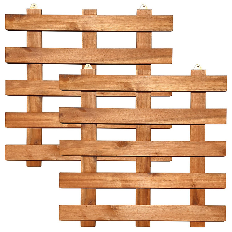 Bộ 2 khung gỗ trang trí treo tường ban công ngoài trời và tường trong nhà - Hàng loại B - Kute Nest