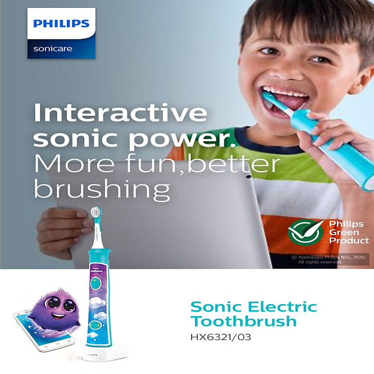 Bàn chải đánh răng điện Philips Sonicare Kids Chính hãng Ưu đãi - Hình ảnh 5