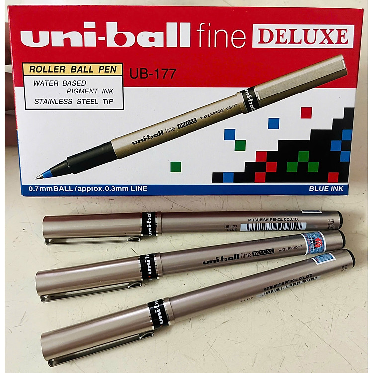 Bút Uni-Ball UB-177 Deluxe 0.7mm (12 cây/ hộp) - Hàng Nhập Chính Hãng