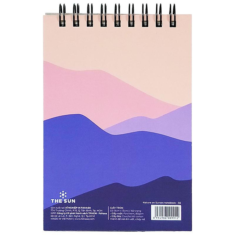 Sổ Lò Xo Trên Giấy Trơn (160 trang, 9 x 13 cm, 80gsm) - Ảnh 2