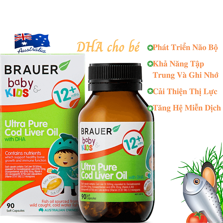 Nơi mua DHA dầu cá tuyết cho trẻ sơ sinh Đảm bảo Giá rẻ - Hình ảnh 2