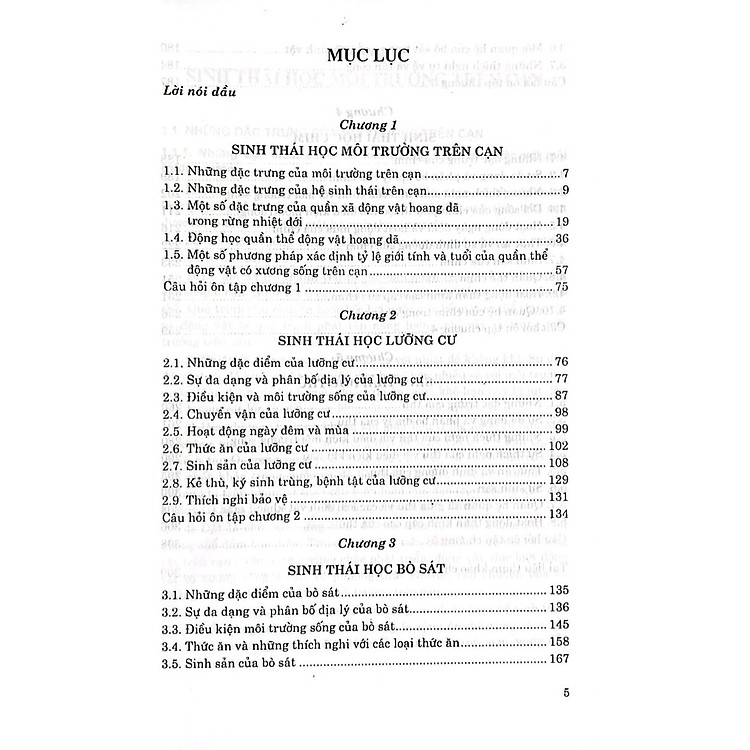 Giáo trình sinh thái học động vật có xương sống ở cạn - Ảnh 4