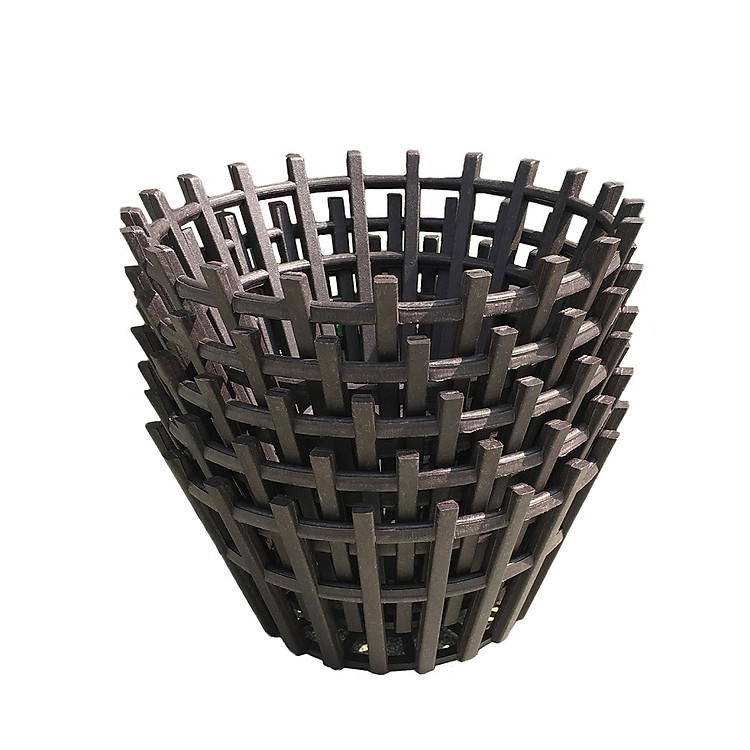 Combo 5 chậu trồng lan giả gỗ 29x15x18cm