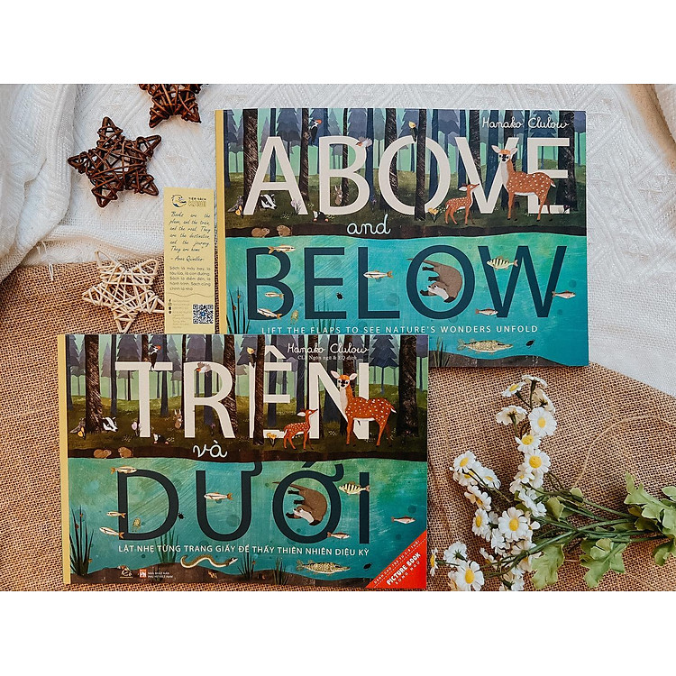 Sách Tranh Song Ngữ - Trên và Dưới - Lật Nhẹ Từng Trang Để Thấy Thiên Nhiên Diệu Kỳ