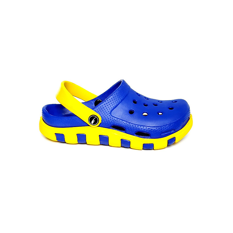 Dép nữ bít mũi thời trang T261K436 - Xanh dương phối vàng