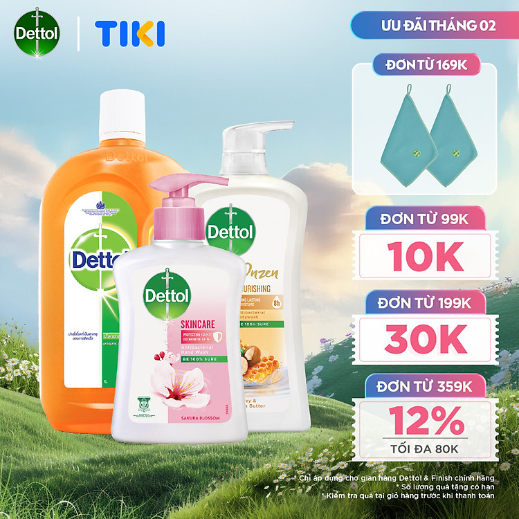 Combo chăm sóc gia đình: Dung dịch diệt khuẩn đa năng 1L + Sữa tắm kháng khuẩn dưỡng thể 950g + Nước rửa tay kháng khuẩn chăm sóc da 250g