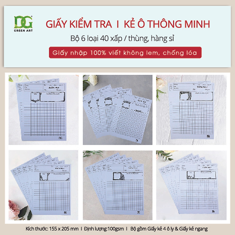 Giấy kiểm tra bán sỉ Green Art - Ảnh 2