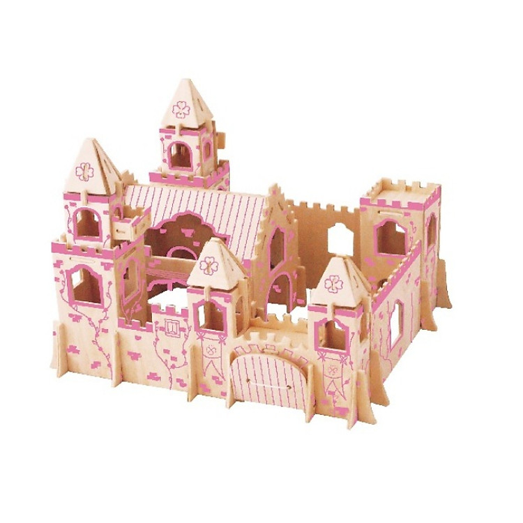 Bộ xếp hình 3D gỗ - lâu đài công chúa