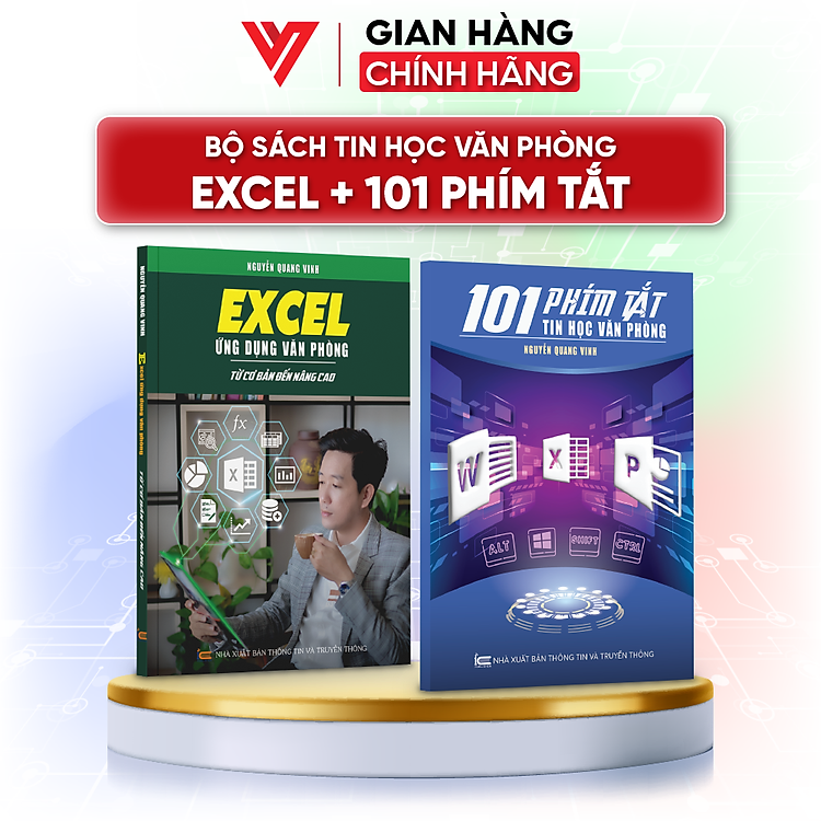 Bộ Sách Excel Ứng Dụng Văn Phòng Và 101 Phím Tắt Bí Quyết Làm Chủ Excel