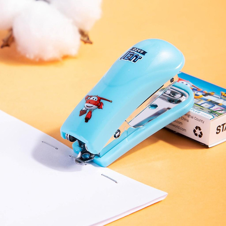 Dập ghim mini #10 Deli Superwings (hộp ghim) - Ảnh 3